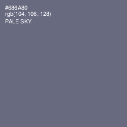 #686A80 - Pale Sky Color Image