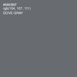 #686B6F - Dove Gray Color Image