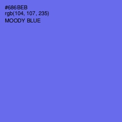 #686BEB - Moody Blue Color Image