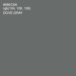 #686C6A - Dove Gray Color Image