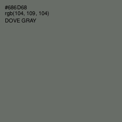 #686D68 - Dove Gray Color Image