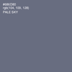 #686D80 - Pale Sky Color Image