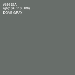 #686E6A - Dove Gray Color Image