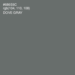 #686E6C - Dove Gray Color Image
