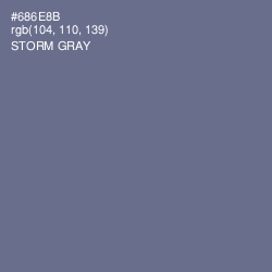 #686E8B - Storm Gray Color Image