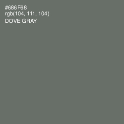 #686F68 - Dove Gray Color Image