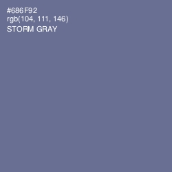 #686F92 - Storm Gray Color Image