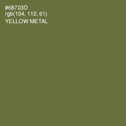 #68703D - Yellow Metal Color Image