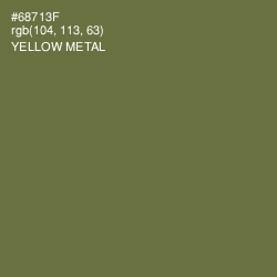 #68713F - Yellow Metal Color Image