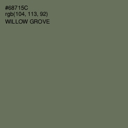 #68715C - Willow Grove Color Image