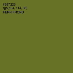 #687226 - Fern Frond Color Image