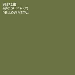 #68723E - Yellow Metal Color Image