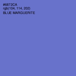 #6872CA - Blue Marguerite Color Image