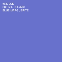 #6872CD - Blue Marguerite Color Image