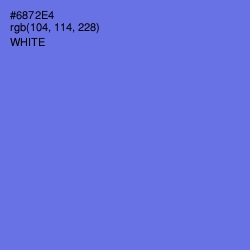 #6872E4 - Moody Blue Color Image