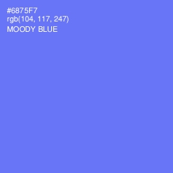 #6875F7 - Moody Blue Color Image