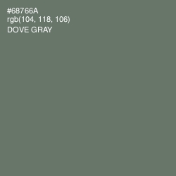 #68766A - Dove Gray Color Image