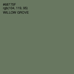 #68775F - Willow Grove Color Image