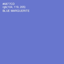 #6877CD - Blue Marguerite Color Image