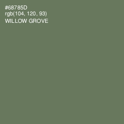 #68785D - Willow Grove Color Image