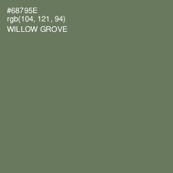 #68795E - Willow Grove Color Image