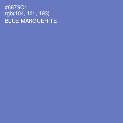 #6879C1 - Blue Marguerite Color Image