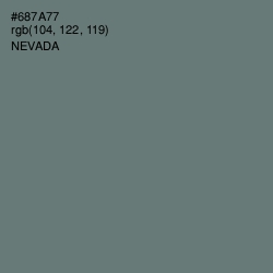 #687A77 - Nevada Color Image