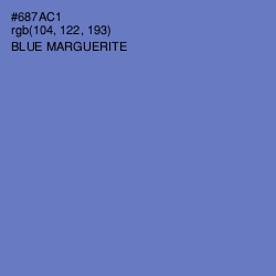 #687AC1 - Blue Marguerite Color Image