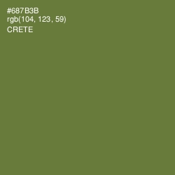 #687B3B - Crete Color Image