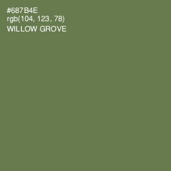 #687B4E - Willow Grove Color Image