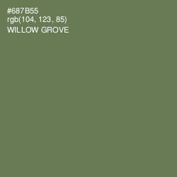 #687B55 - Willow Grove Color Image