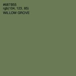 #687B55 - Willow Grove Color Image