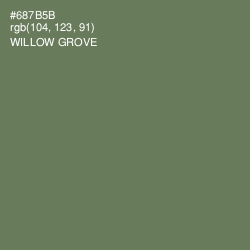 #687B5B - Willow Grove Color Image