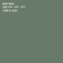 #687B6B - Limed Ash Color Image