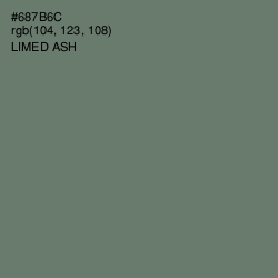 #687B6C - Limed Ash Color Image