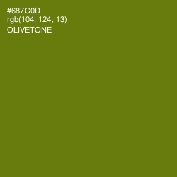 #687C0D - Olivetone Color Image