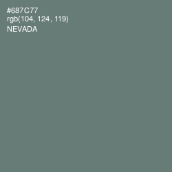 #687C77 - Nevada Color Image