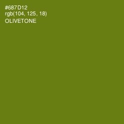 #687D12 - Olivetone Color Image