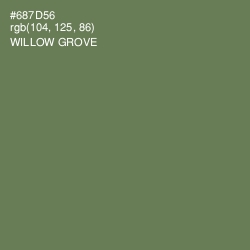 #687D56 - Willow Grove Color Image