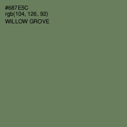 #687E5C - Willow Grove Color Image