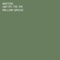 #687E5E - Willow Grove Color Image
