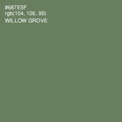 #687E5F - Willow Grove Color Image
