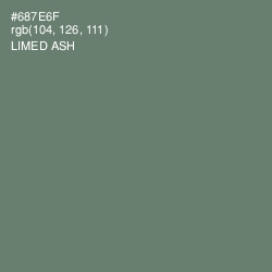 #687E6F - Limed Ash Color Image