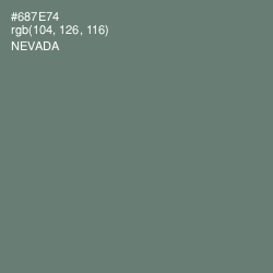 #687E74 - Nevada Color Image