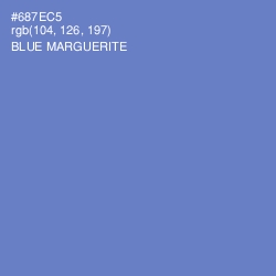 #687EC5 - Blue Marguerite Color Image