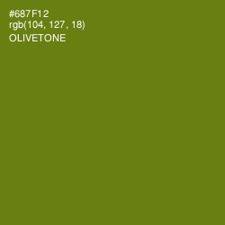 #687F12 - Olivetone Color Image