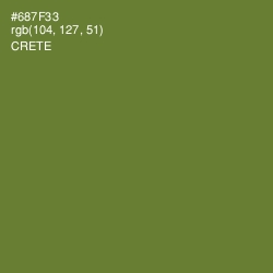 #687F33 - Crete Color Image