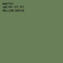 #687F57 - Willow Grove Color Image