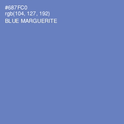 #687FC0 - Blue Marguerite Color Image