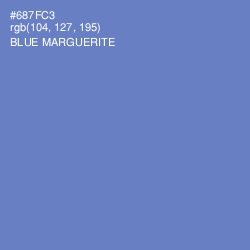 #687FC3 - Blue Marguerite Color Image